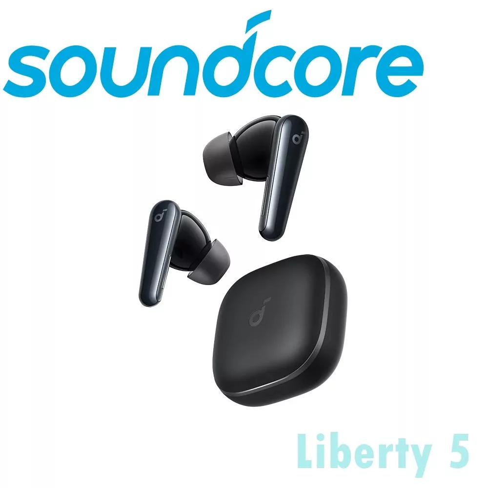 Soundcore Liberty5 降噪真無線藍芽耳機 杜比音效超強續航 公司貨保固2年 5色 寂夜黑