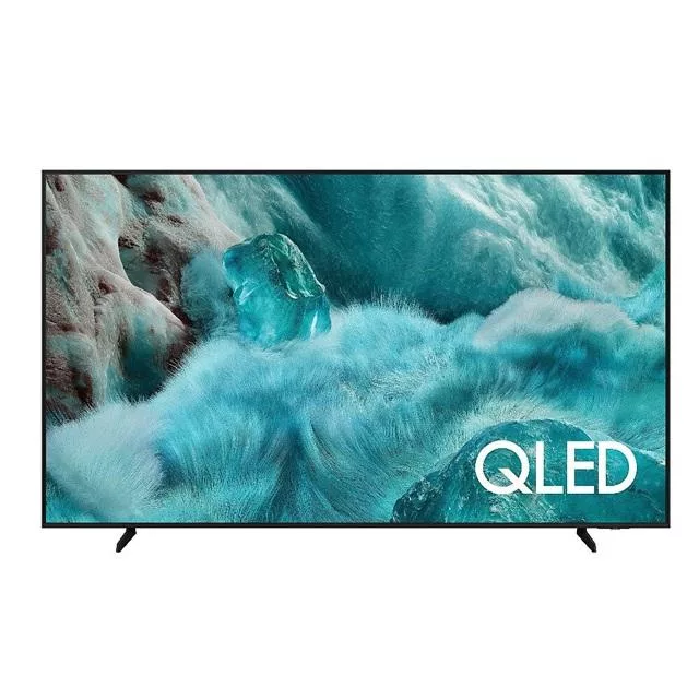 SAMSUNG三星 QA50Q7FAAXXZW SAMSUNG 三星 QA50Q7FAAXXZW 50吋 4K UHD 智慧電視,解析度達 3840 x 2160,提供清晰細膩畫質。採用側光式 LED 背光系統與 60Hz 倍頻,確保流暢影像。內建 20W 環繞音效喇叭,享受沉浸式音場。配備 3 組 HDMI 高畫質端子與 1 組 USB 插槽,支援多種連線。尺寸 1255 x 765 x 127mm,重量 14.3kg,110V 電源需求,越南產地,BSMI 許可 R33475,含桌上型基本安裝服務,2 年保固。完美適閤家庭娛樂,提升您的視聽體驗。