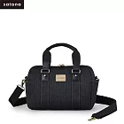 satana - New Denim 小波士頓包 - 丹寧黑