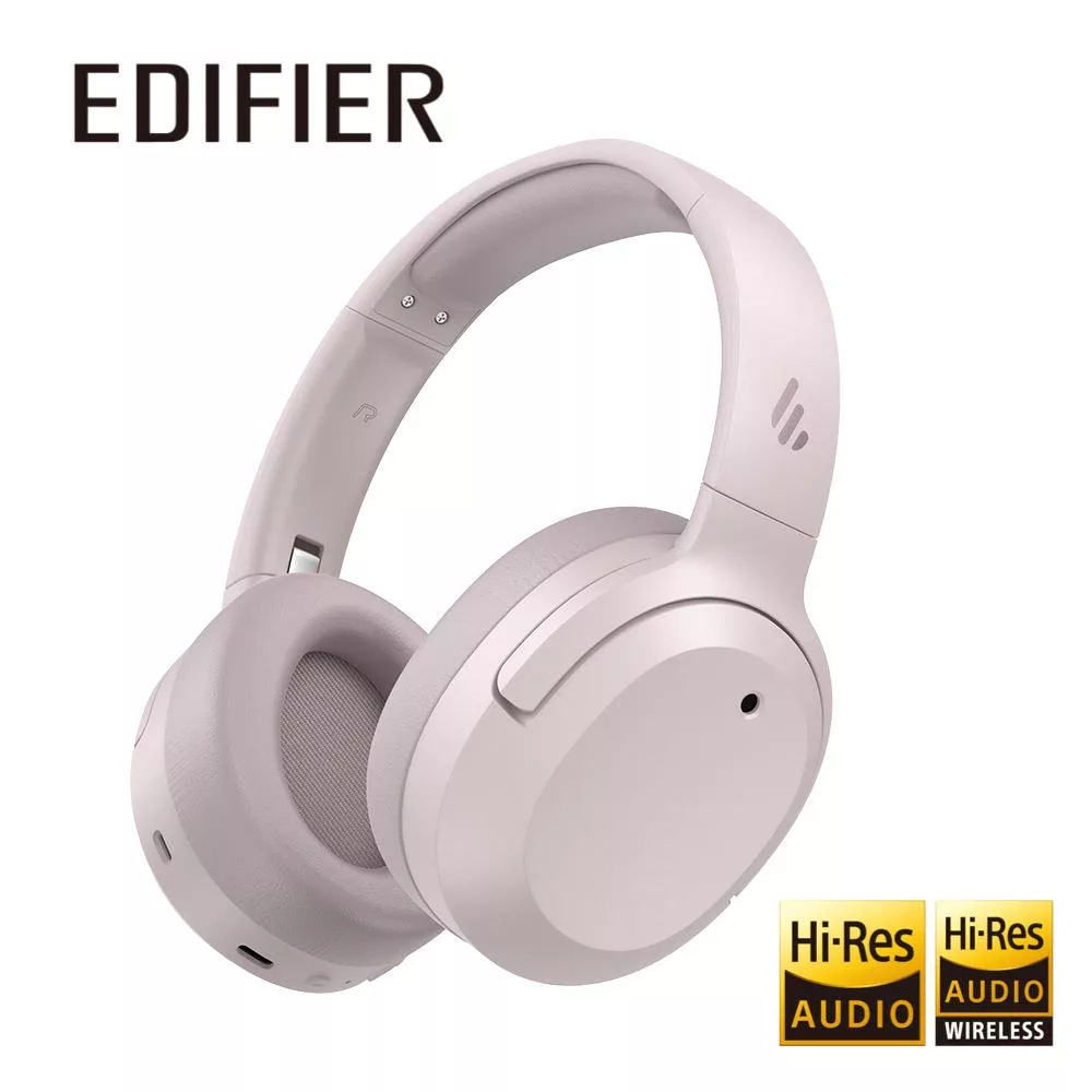EDIFIER W820NB PLUS 無線降噪藍牙耳罩耳機 玫霧粉