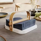 《Umbra》Bellwood餐巾紙架(白) | 紙巾架 面紙盒 紙巾盒 衛生紙盒