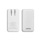 【JINPEI 錦沛】65W GaN氮化鎵 超薄型急速電源充電器 快充頭 雙Type-C 黑色/白色 白色