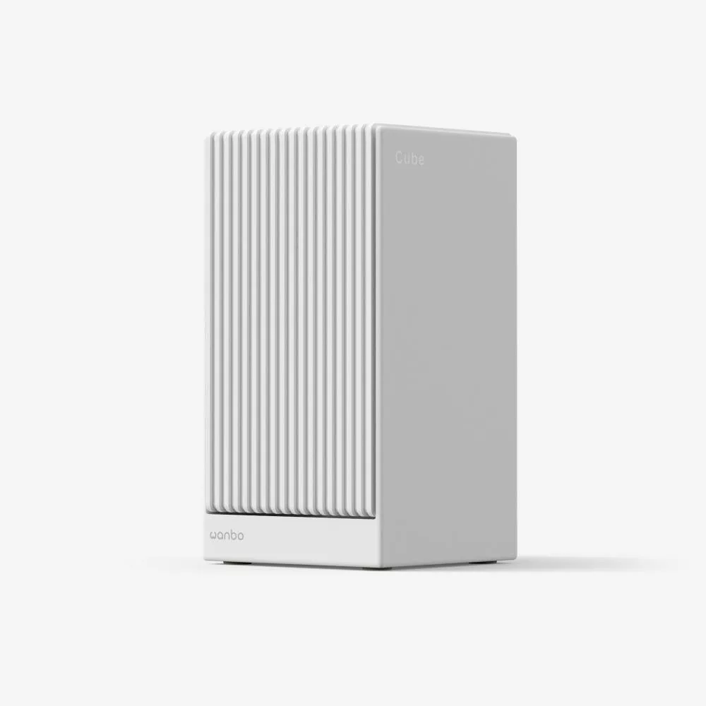 【Wanbo 萬播】Cube 2 Pro ToF雲台投影機(1秒對焦 | 500流明 | Android TV) (象牙白)