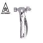 【Ad-Forest】旭毅戰錘萬用工具組/手電筒/戶外求生/多功能露營工具/野外求生(兩色任選) 銀色