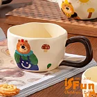 【iSFun】可愛小熊 高顏質陶瓷馬克杯茶杯330ml/款式可選 藍綠衣