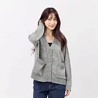 好我_Carol寬邊V領開襟針織外套 FREE 灰
