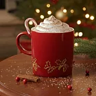 Le Creuset 歡樂耶誕系列 英式馬克杯 350ml 櫻桃紅 水杯 茶杯