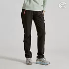 ADISI 女彈性撥水透氣恆溫快乾機能長褲 AP2521047|魚鱗褲 防潑水 磨毛保暖 快乾 S 雲灰