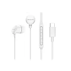 【PHILIPS飛利浦】完美氣密高音質入耳式Type C耳機附麥克風TAE2146 白色