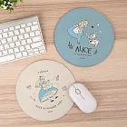 迪士尼愛麗絲皮革滑鼠墊 -邂逅白兔.藍