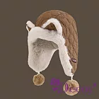 【Decoy】冬季萌趣 狐狸耳朵加厚加絨護耳防寒保暖毛絨帽/咖啡色 咖啡色