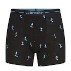 【紐西蘭Icebreaker】男 Anatomica 四角內褲-BF150-黑/藍 無 滑雪假期