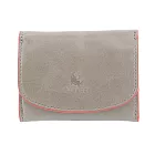 Kissora Tokyo|義大利皮革 迷你口袋型卡片零錢包 灰色