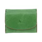 Kissora Tokyo|義大利皮革 迷你口袋型卡片零錢包 綠色