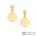 Venessa Arizaga SMILEY SPARKLE EARRINGS 金色笑臉耳環 單鑽耳環