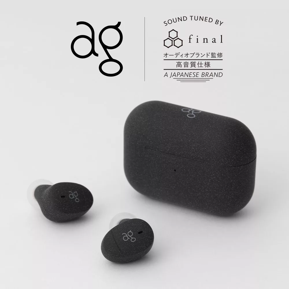 日本 ag COTSUBU MK2真無線藍牙耳機 寂靜黑