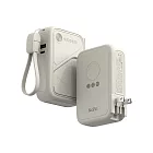 KooPin X3 SSB安全防爆固態電池無線快充行動電源(10000mAh) 中國CCC認證 航空標示38WH -奶茶色