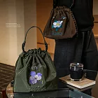 刺繡便當包 綠色