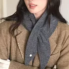【BJ COLLECTION】日系100%羊毛保暖時尚圍脖圍巾 BJC60031 灰色