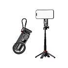CYKE F08 MagSafe 磁吸迷你手機自拍桿+藍芽輔拍捍(輔拍器) 偽單眼 自動彈開腳架 輕便迷你 -黑色
