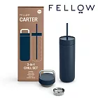 【FELLOW】592ml 禮盒組 卡特隨行真空陶瓷咖啡保溫杯 一杯二蓋 Carter Chill Set 藍