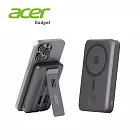 【Acer宏碁】碁速充 Qi2 五合一 35W固態行動電源10000mAh 鋼鐵黑